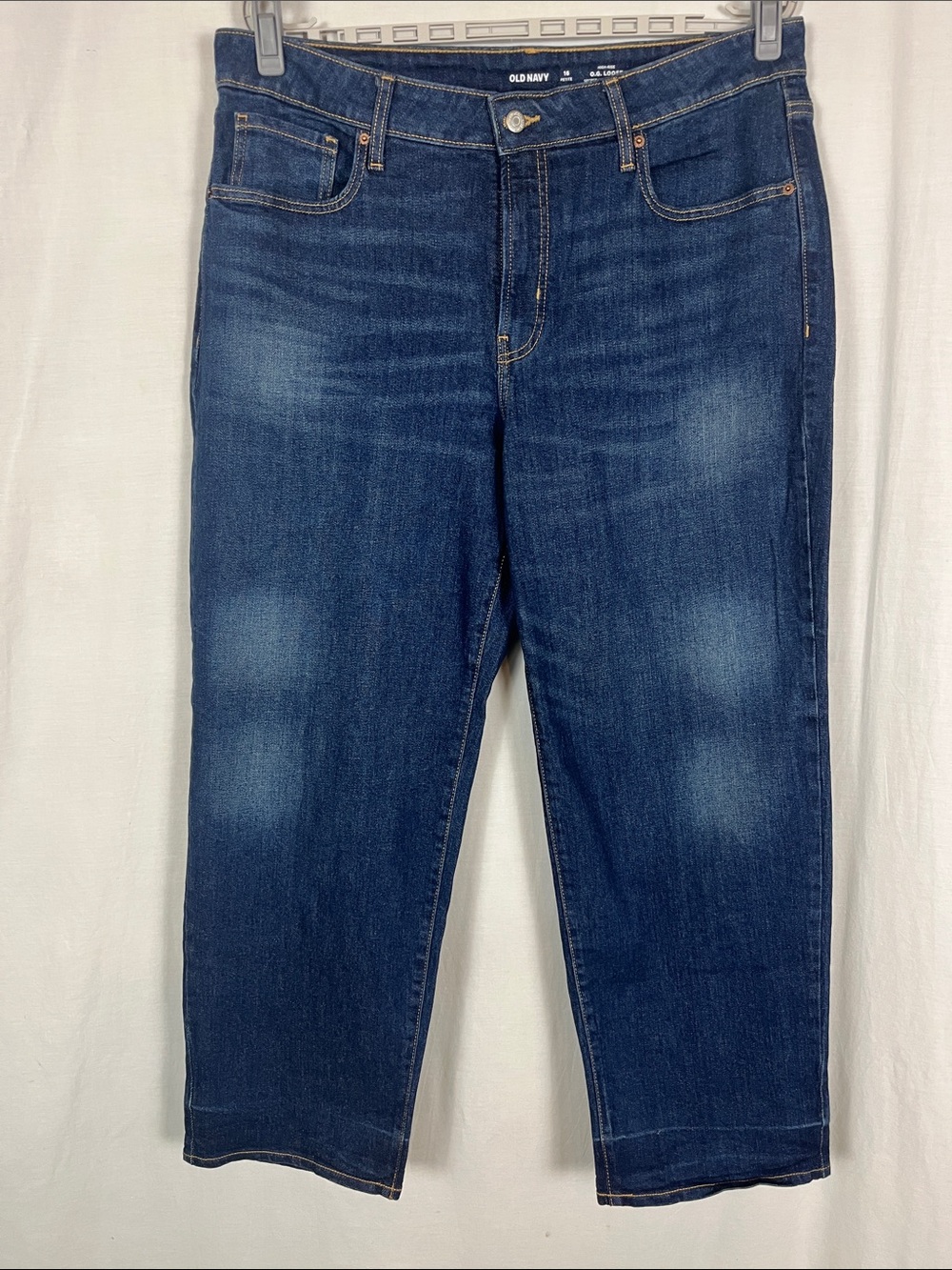 Old Navy High Rise O.G. Loose Straight Leg Blue Jeans